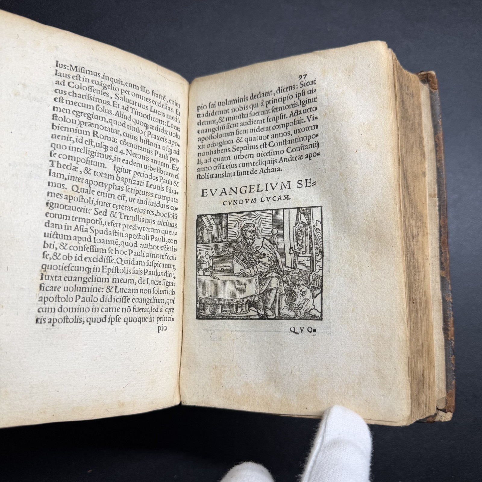 1567 ✝️ Erasmus Novi Testamenti, Latin NT, 100+ Woodcuts, Rihel