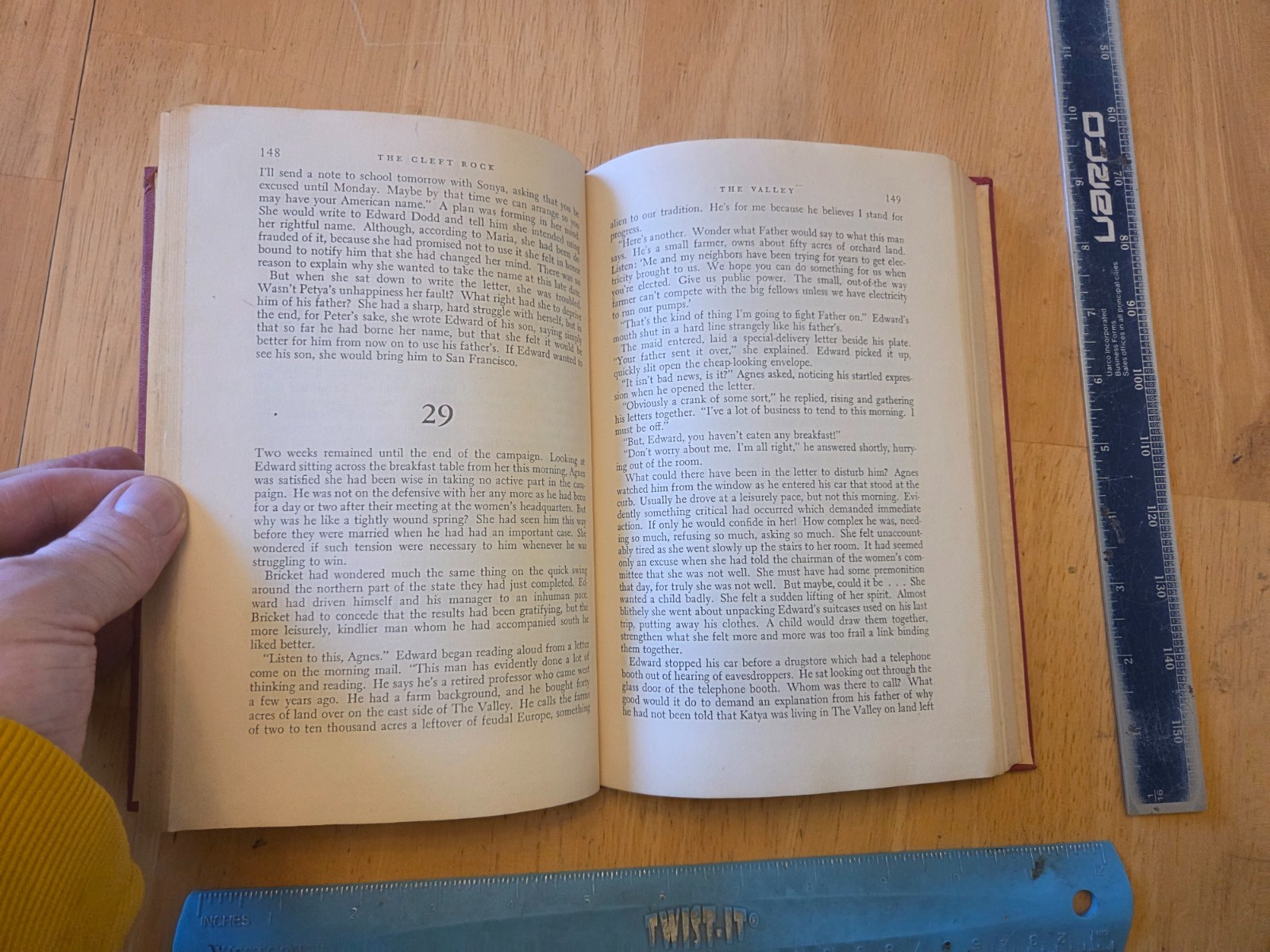 The Cleft Rock by Alice Tisdale Hobart – 1948 Bobbs-Merrell Hardcover