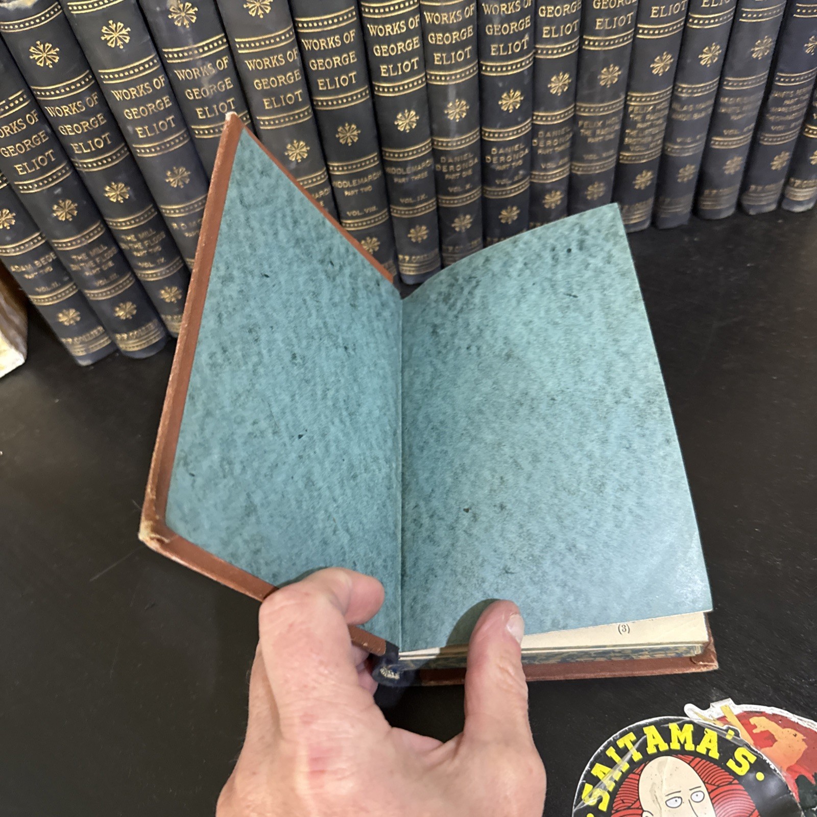 WORKS of GEORGE ELIOT c. 1900 Complete 18 Volume Set P.F. Collier HC Leather