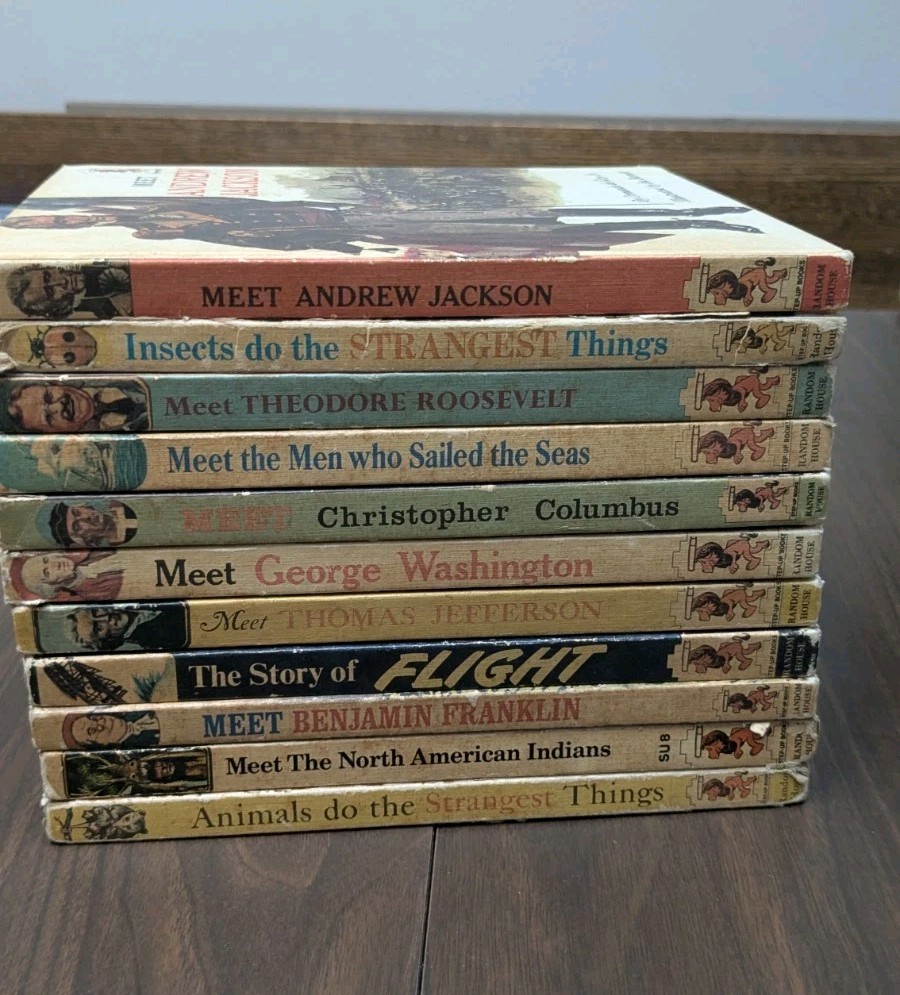 Vintage Lot of 11 Random House STEP UP Books MEET Series HC READ 1960’s
