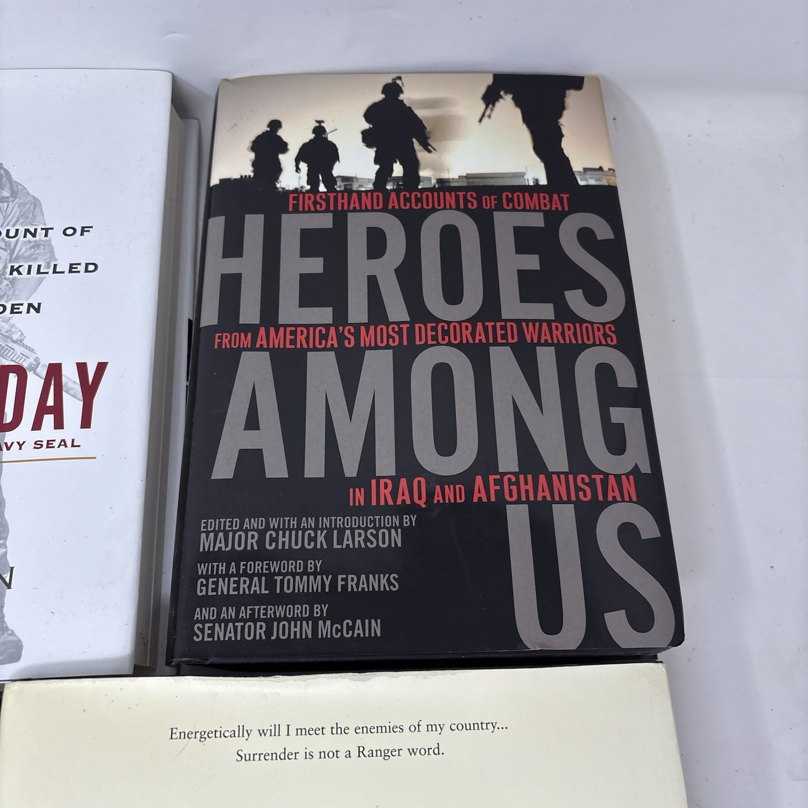 Military Hardback Lot Lone Survivor No Easy Day Shadow Warriors Navy Seal HB VG+