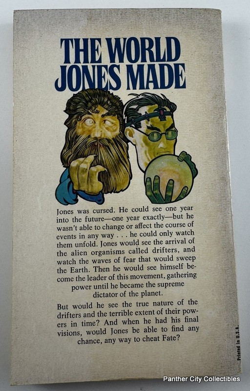 Excellent Philip K Dick 1956 Vintage ACE Paperback The World Jones Made Sci Fi