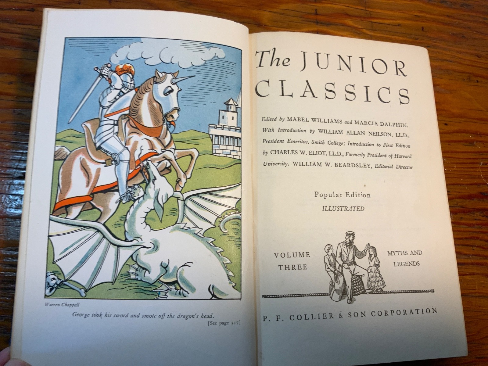 Vintage 1938 Colliers Junior Classics The Young Folks Books 3, 5, 7, 8, 9, 10