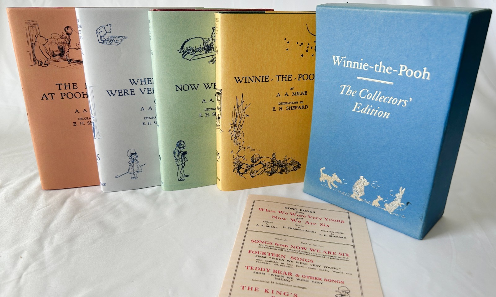 Complete Set Winnie-the-Pooh First Edition Facsimiles~ A.A.Milne w/ Dust Jackets