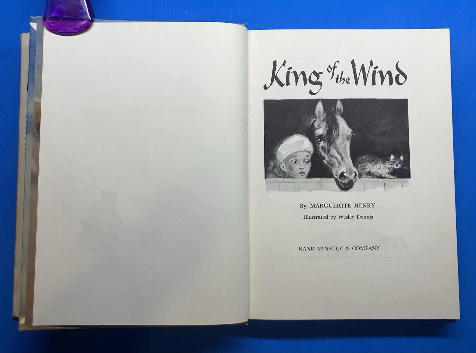1948 Vtg King of the Wind Story of Godolphin Arabian Horse Marguerite Henry HCDJ