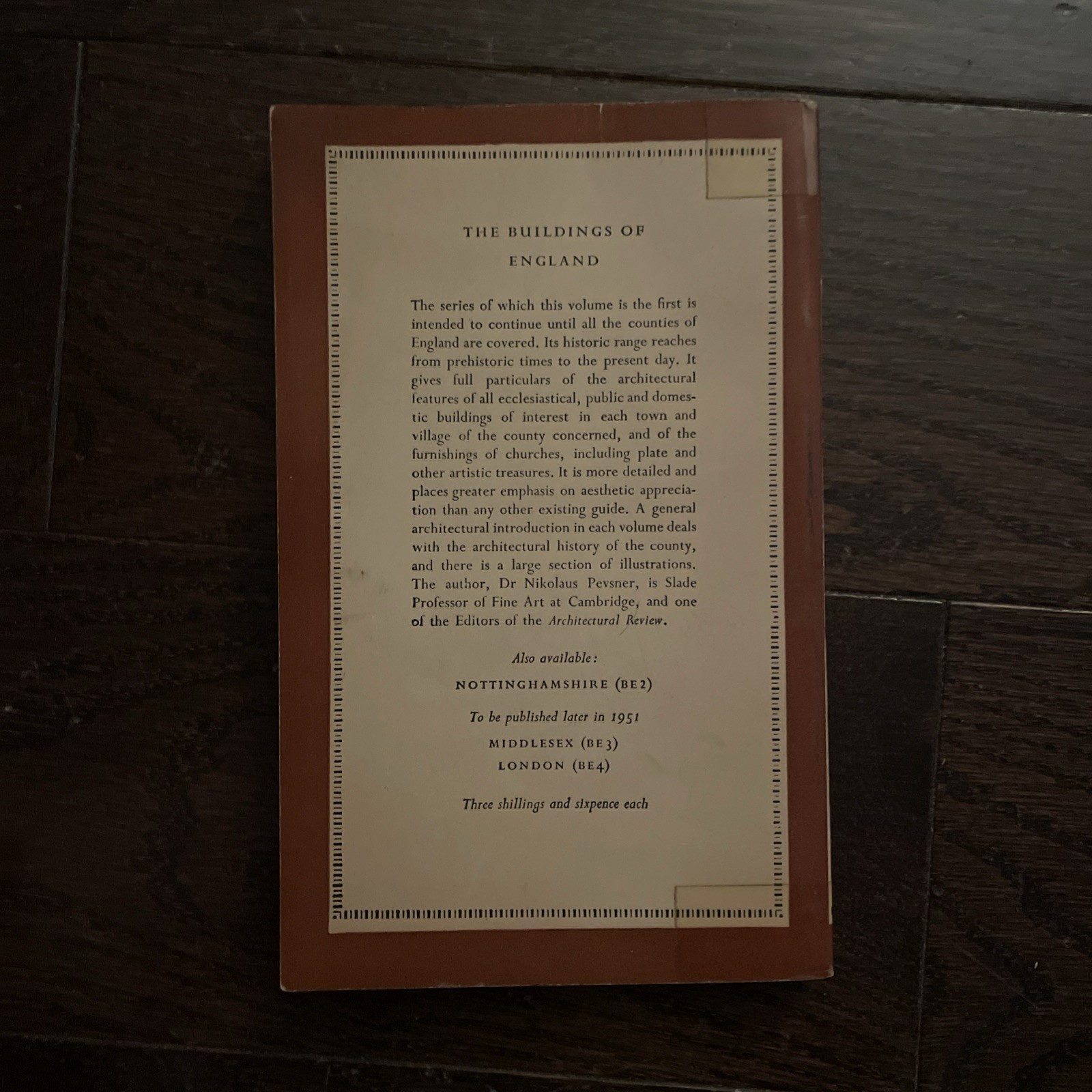 Cornwall. The Buildings of England. BE 1. 1951 – Pevsner, Nikolaus – Penguin Boo