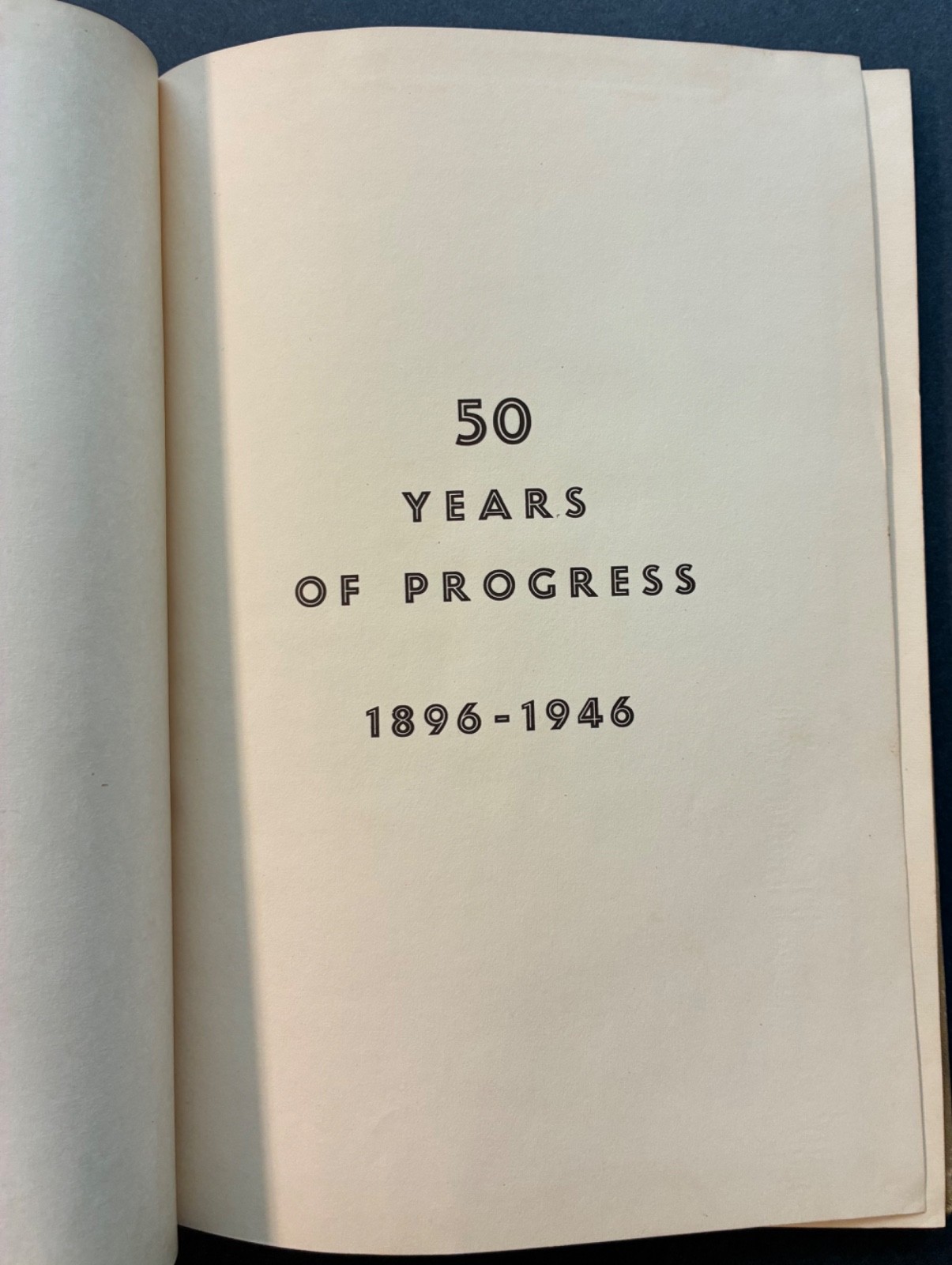 Rare! FELLOWS 50 YEARS OF PROGRESS 1896-1946 ~ The Fellows Gear Shaping Company