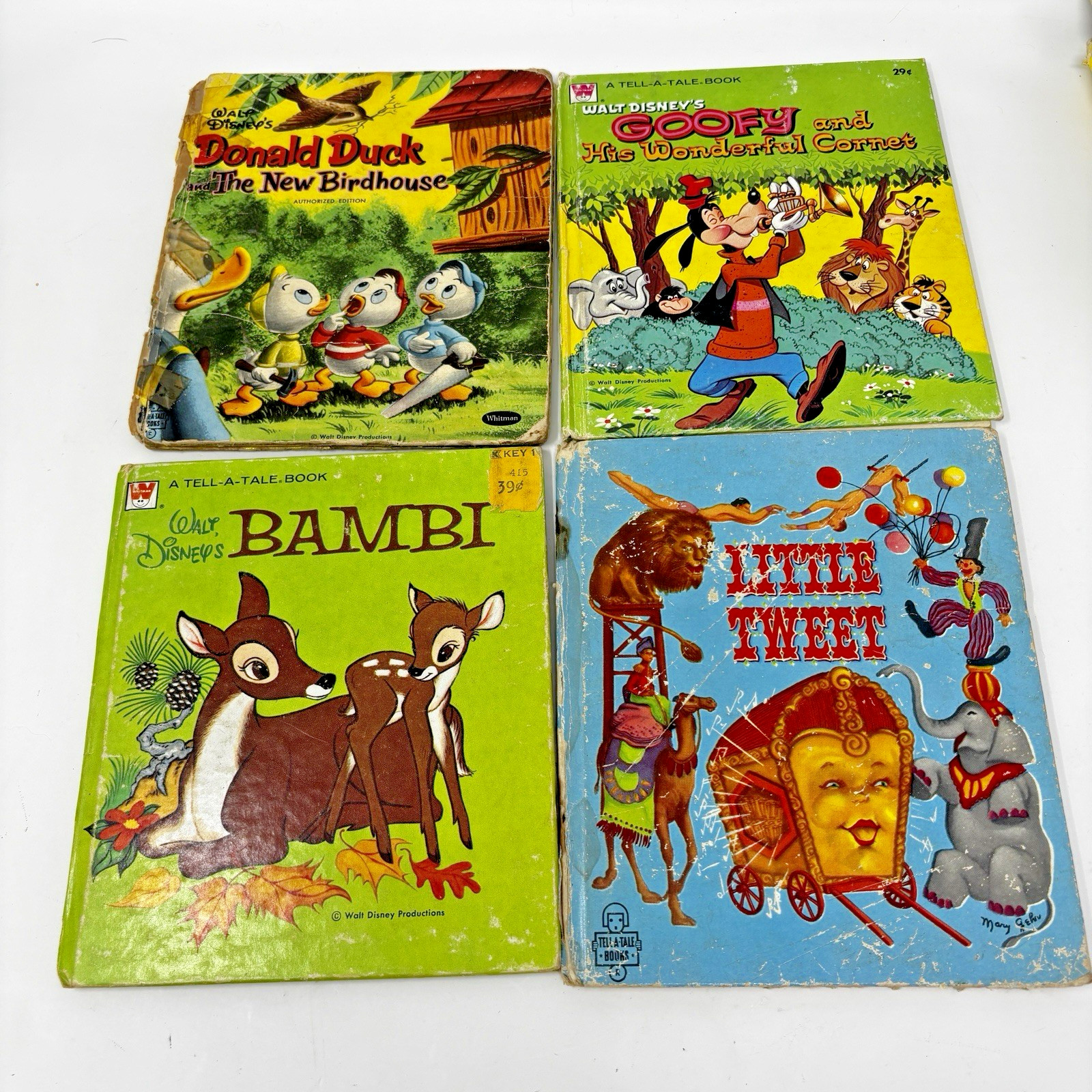 Tell-A-Tale Book Lot of 30 – 29 cent, 35 cent 1940-1970’s Poor condition
