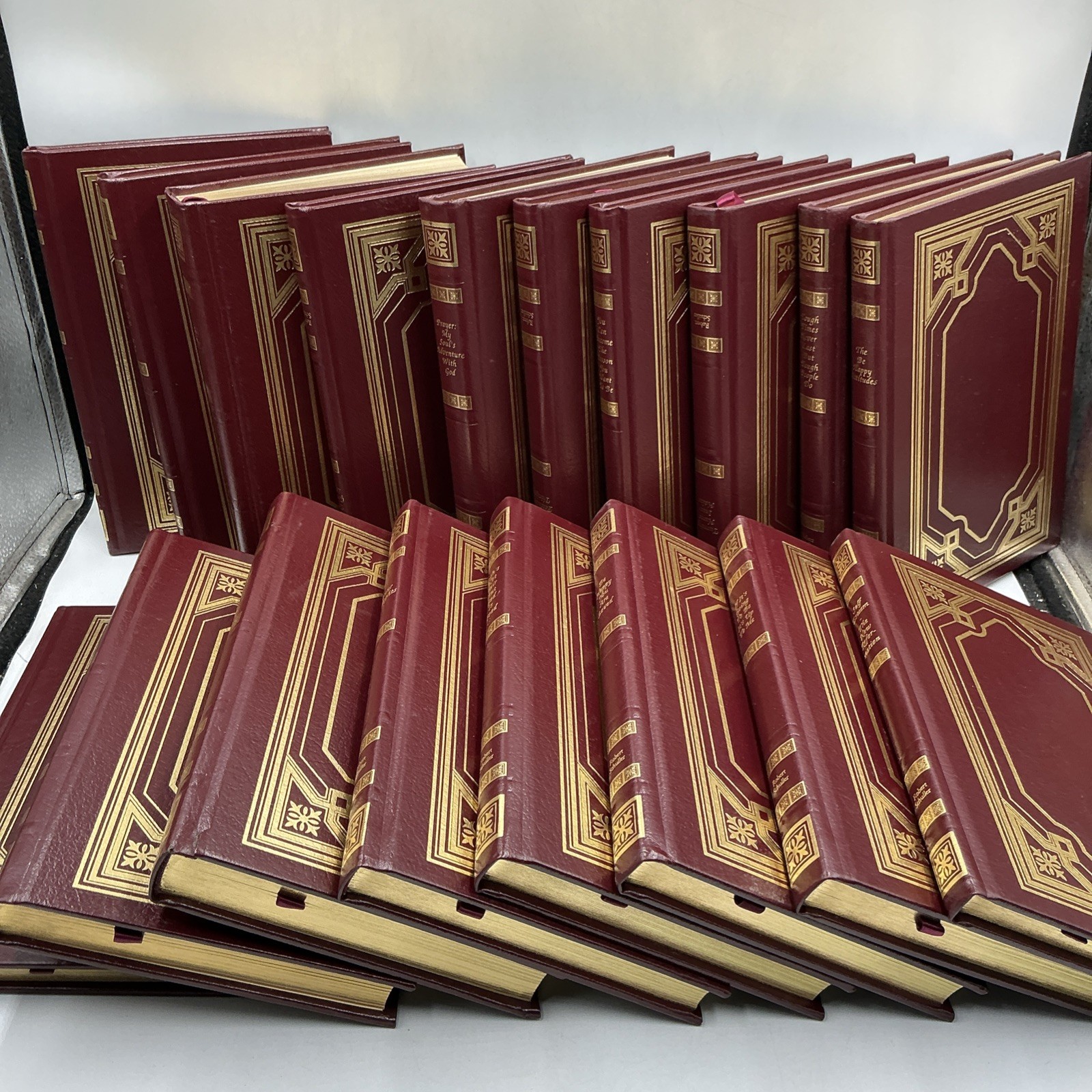 Robert H. Schuller Book Set My Journey Book Set of 18 Hardcover Bonded Leather