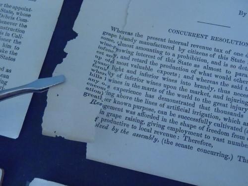 4 ea EARLY CALIFORNIA Legal Resolutions 1859-96 Military, Mining, Brandy Tax