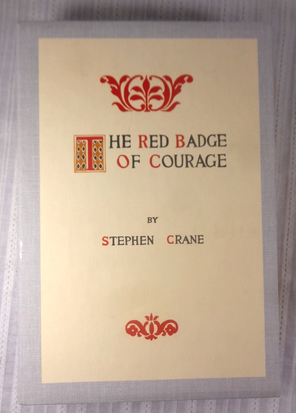 The Red Badge of Courage by Stephen Crane First Edition Library Facsimile VG!
