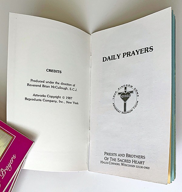 Daily Prayers – 10 booklets – Morning Mid-Day Night Consecration Sacred Heart
