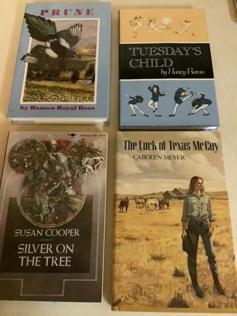 25 Teen Young Adult Hardcover Books 1980s Atheneum Unread Condition w/ Jackets