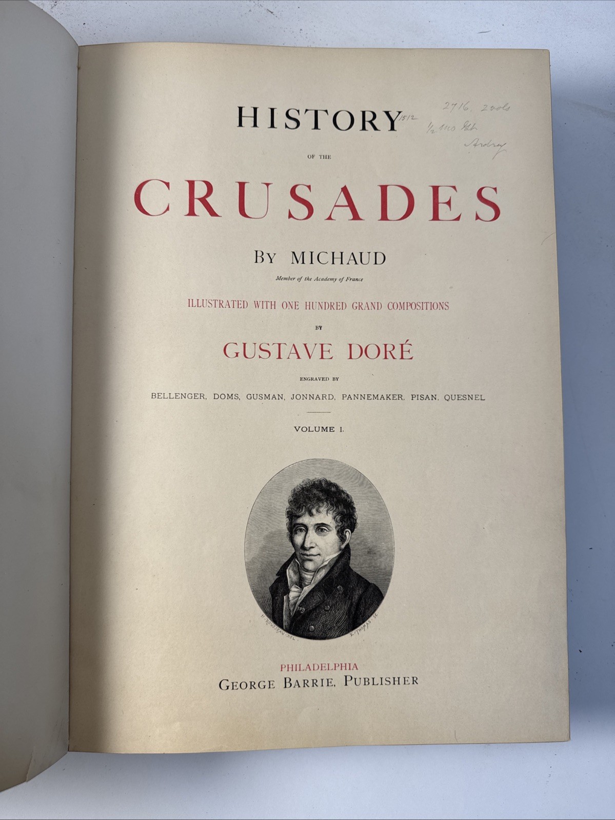Gustave Dore Francois Michaud HISTORY OF THE CRUSADES Volumes 1 & 2 – C.1890