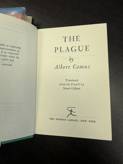 Albert Camus Resistance Rebellion and Death (1st Ed 3rd Print) & The Plague 1948
