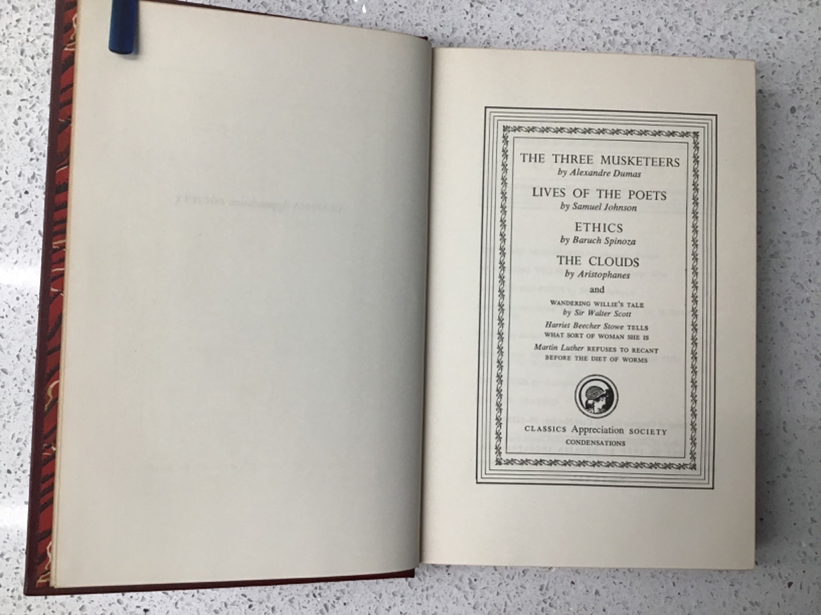 4 Volumes of Grolier Classics Appreciation Society Condensations 1955-57