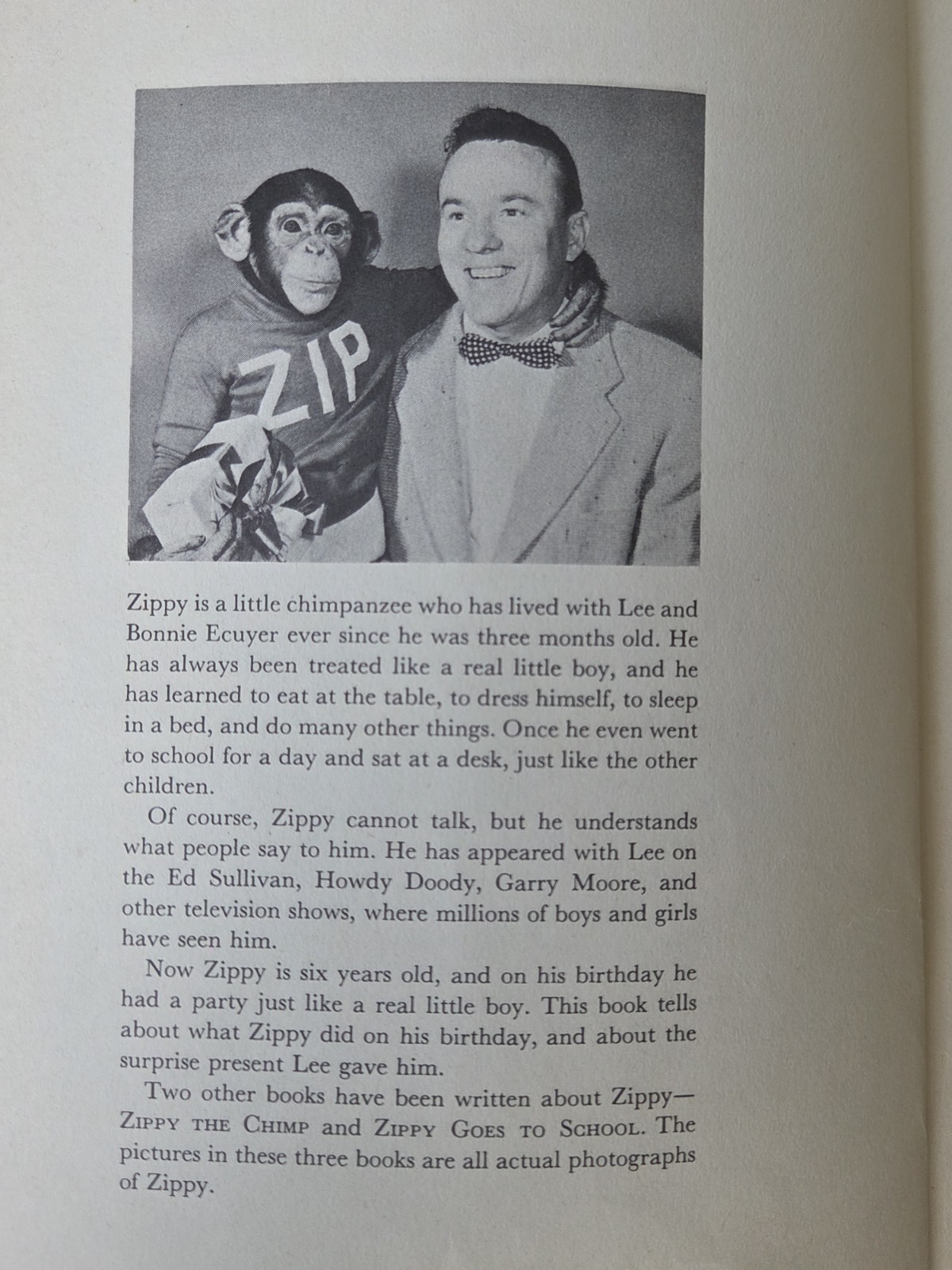 Rand McNally Zippy’s Birthday Party Hardcover Illustrated Personalized 1955