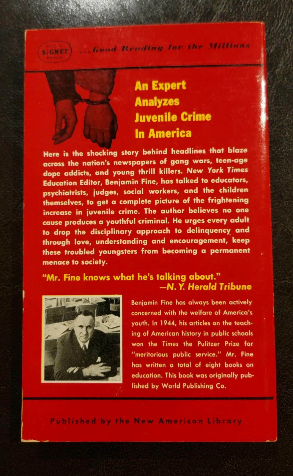 1,000,000 Delinquents Benjamin Fine Signet Double D1368 1st Print 1957 JD NICE!