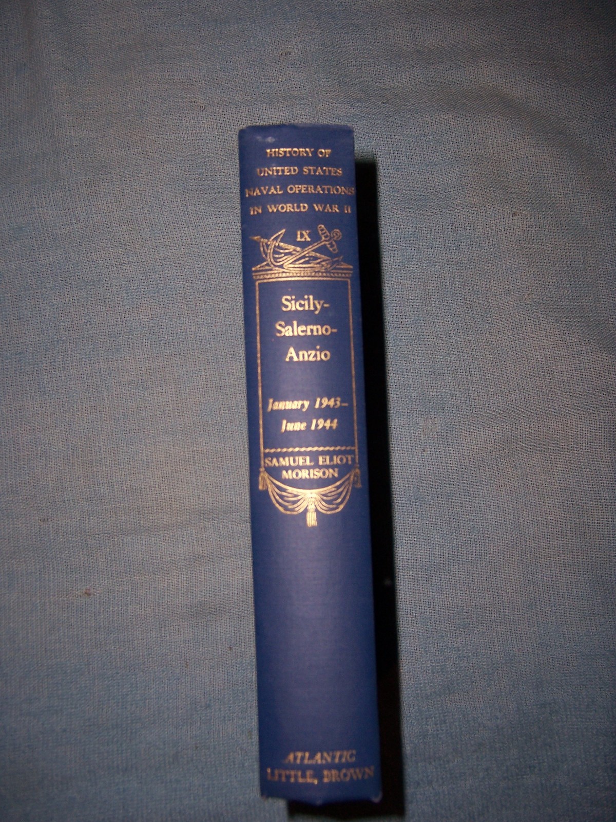 SICILY-SALERNO-ANZIO by S. E. Morison/1st Ed/HCDJ/Military/War/WWII 1939-45
