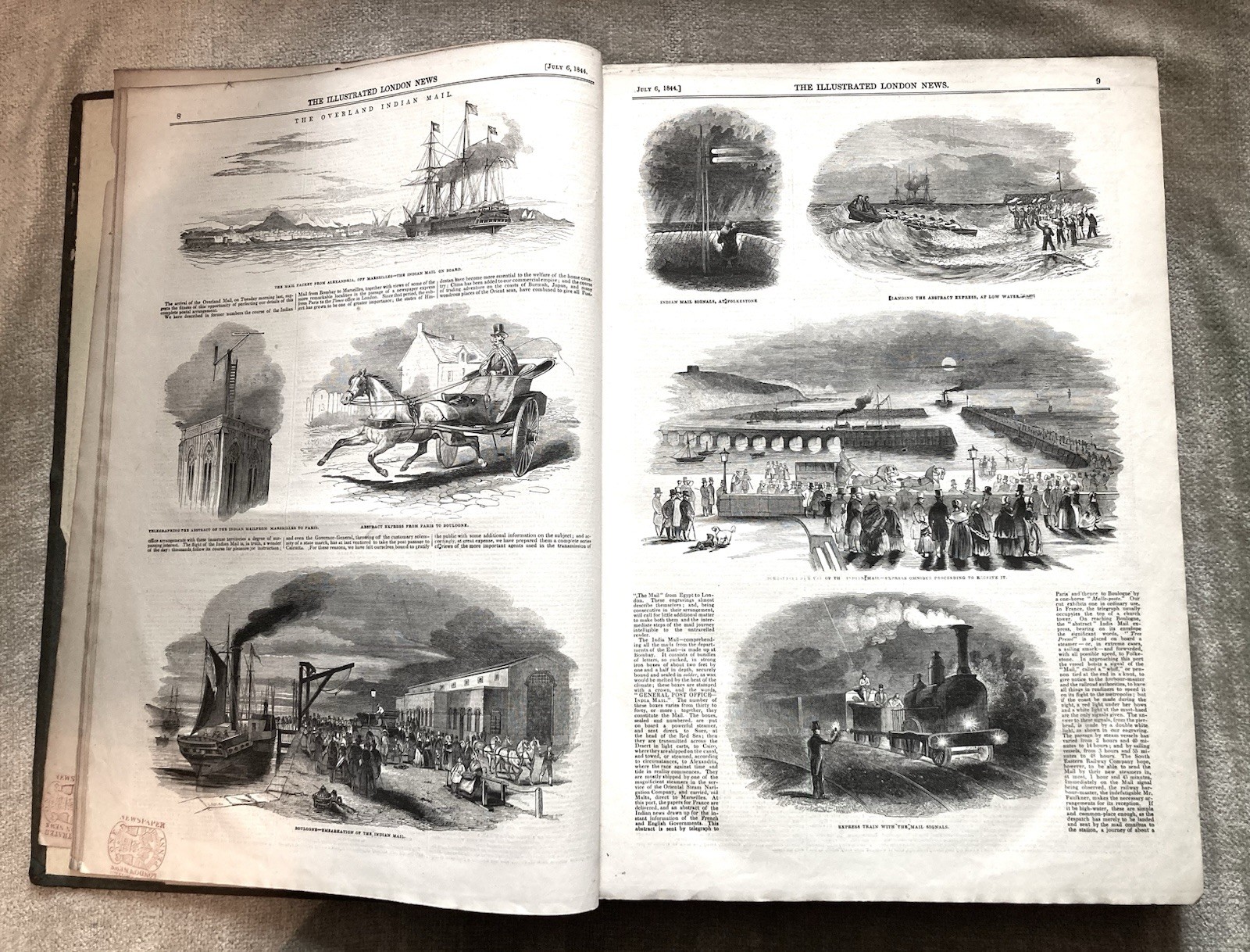 London Illustrated News, 1844, July-Dec., Politics, Arts, Culture, Illustrated