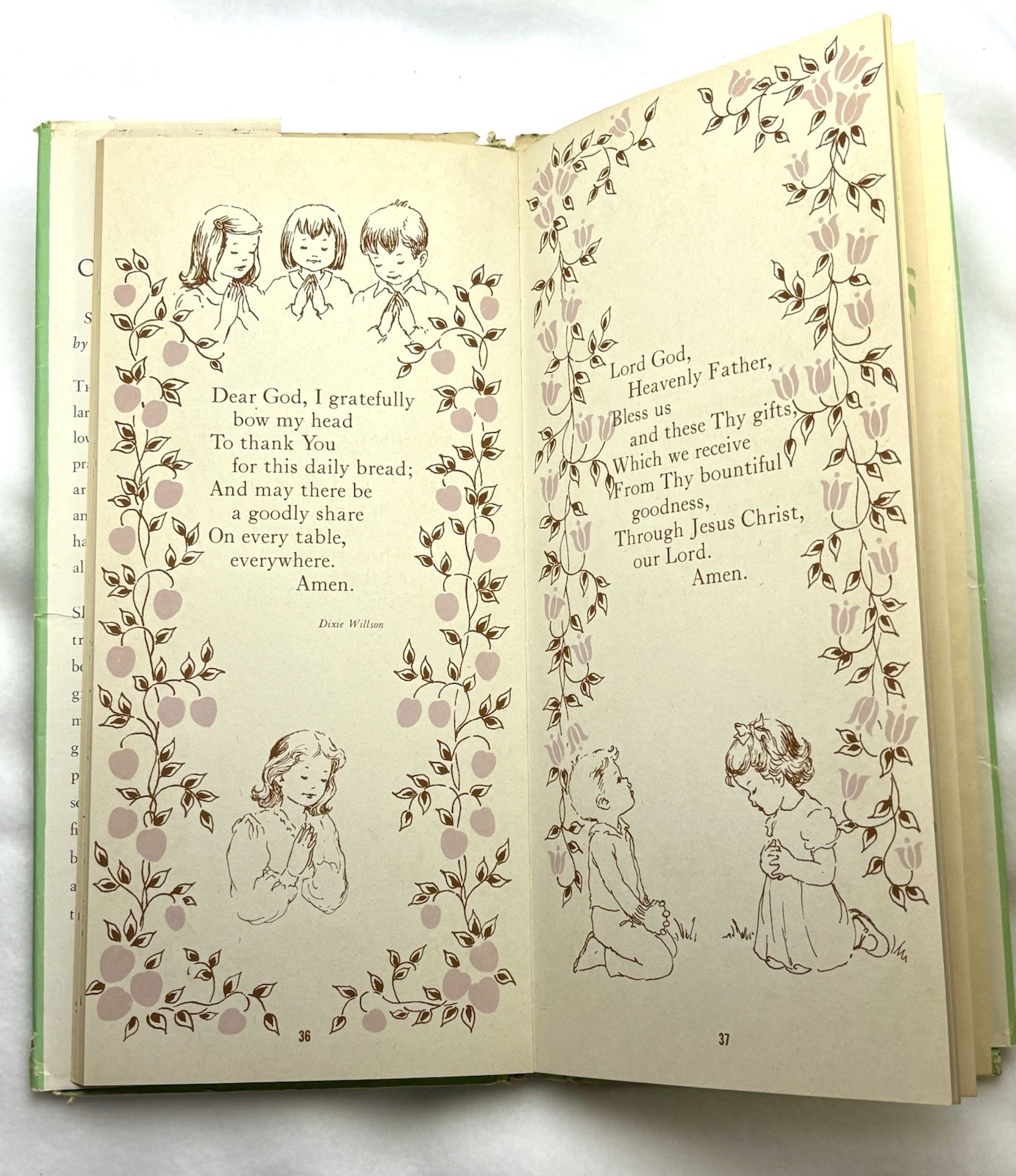 Children’s Prayer Book Vtg Hear Our Grace 1955 Religious Illustrated Ephemera