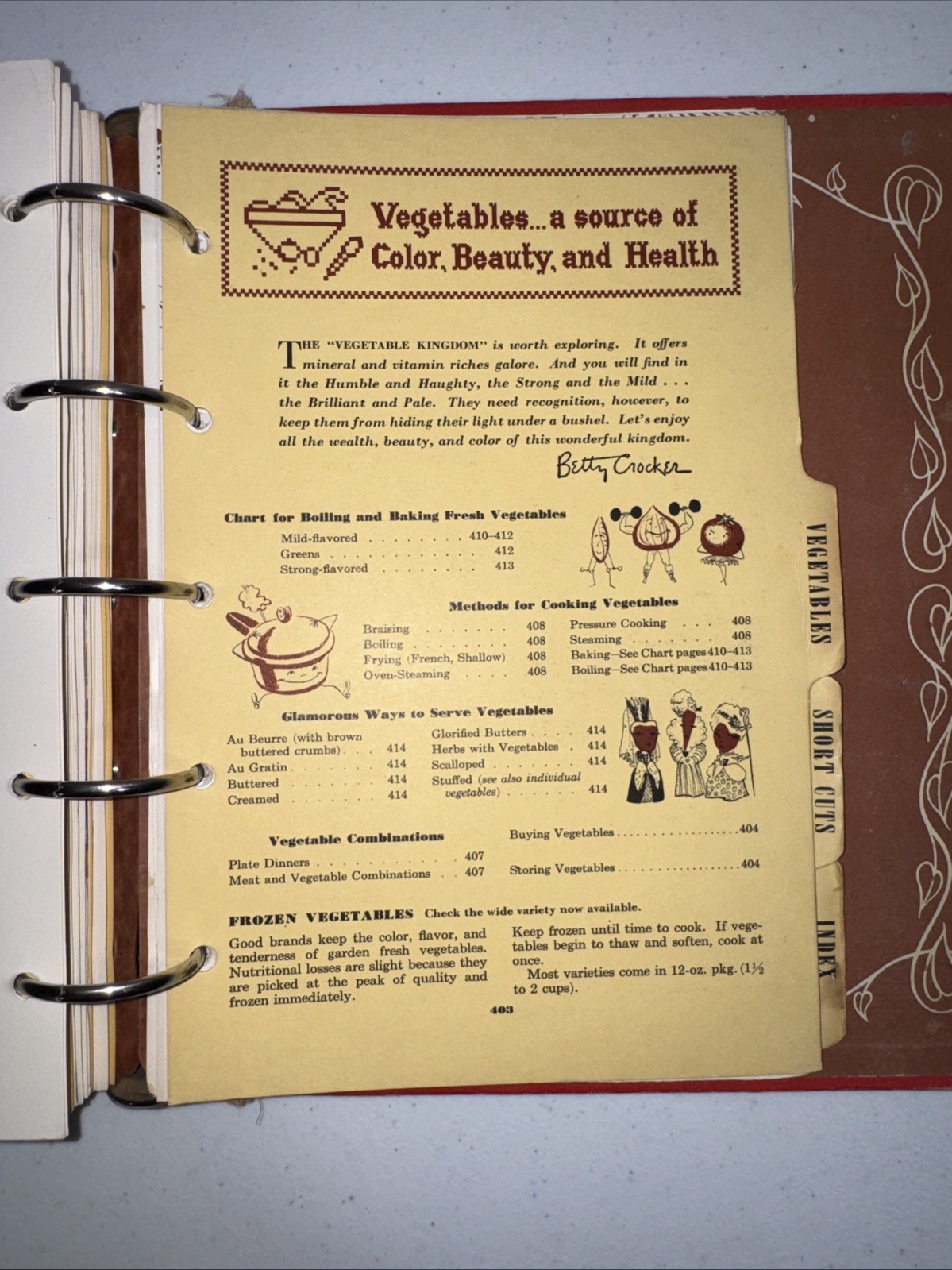 Vintage 1950 Betty Crocker Picture Cook Book 5-Ring Binder First Edition As-Is