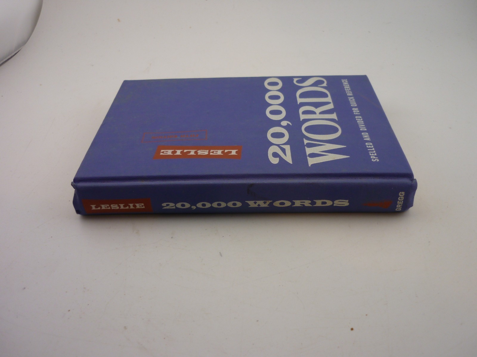 1965 Leslie 20,000 Words 5th Edition HC McGraw Hill Gregg Reference Book