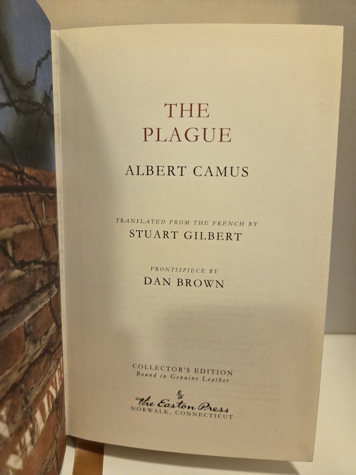 The Plague Easton Press by Albert Camus – Leather Collector’s Edition 2011