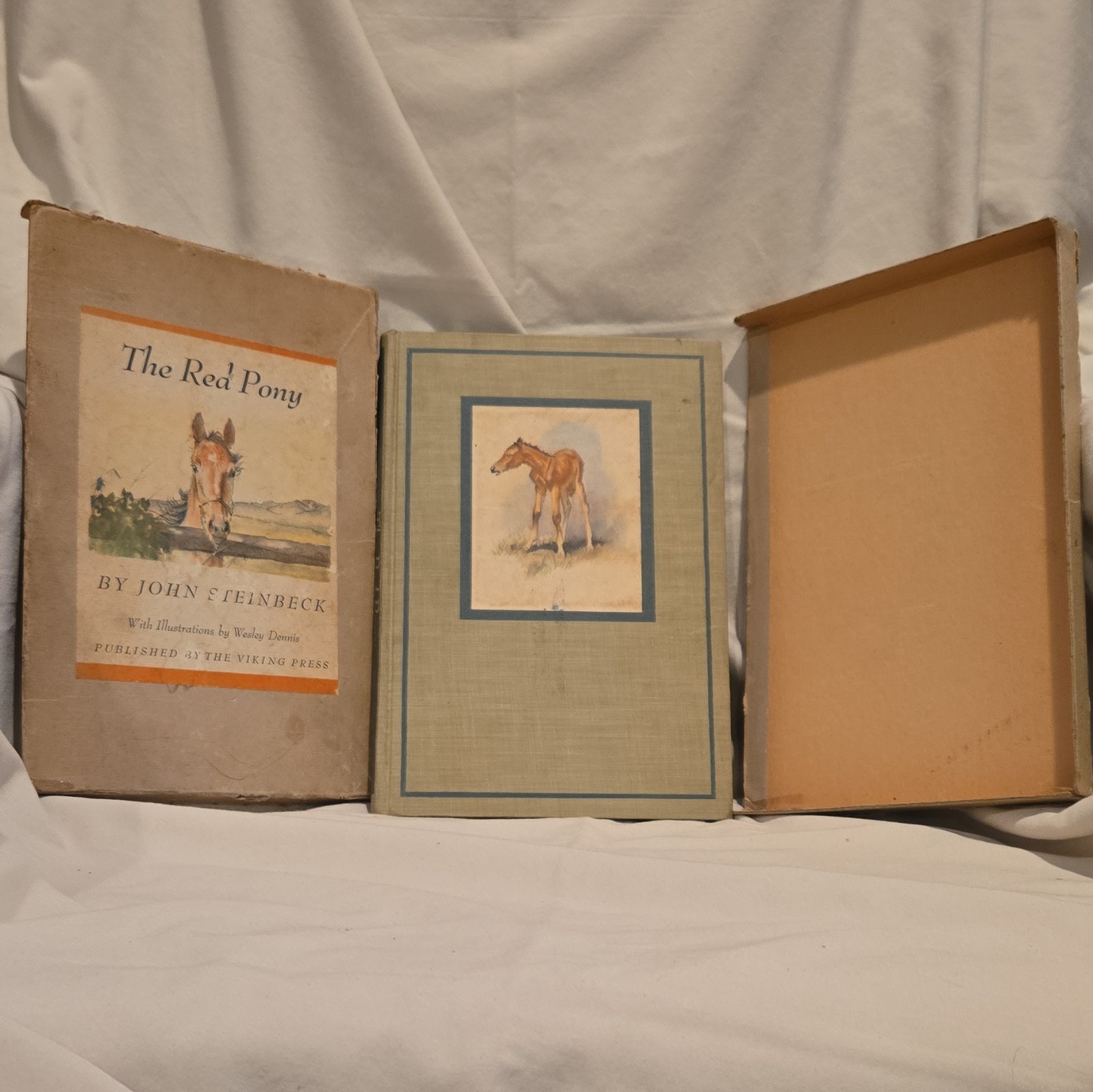 John Steinbeck The Red Pony Illustrated Hardcover by The Viking Press