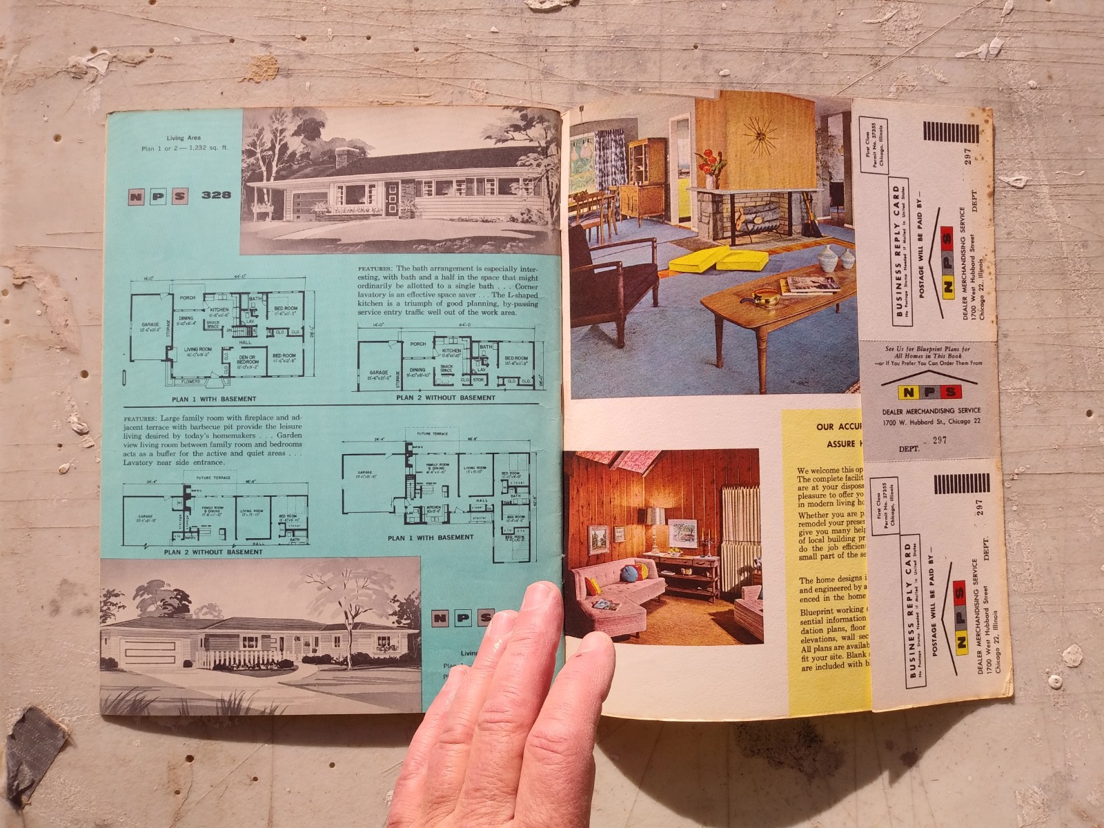 Three Bedroom Homes 1961 Mid Century Modern House Design Floor Plans Ranch