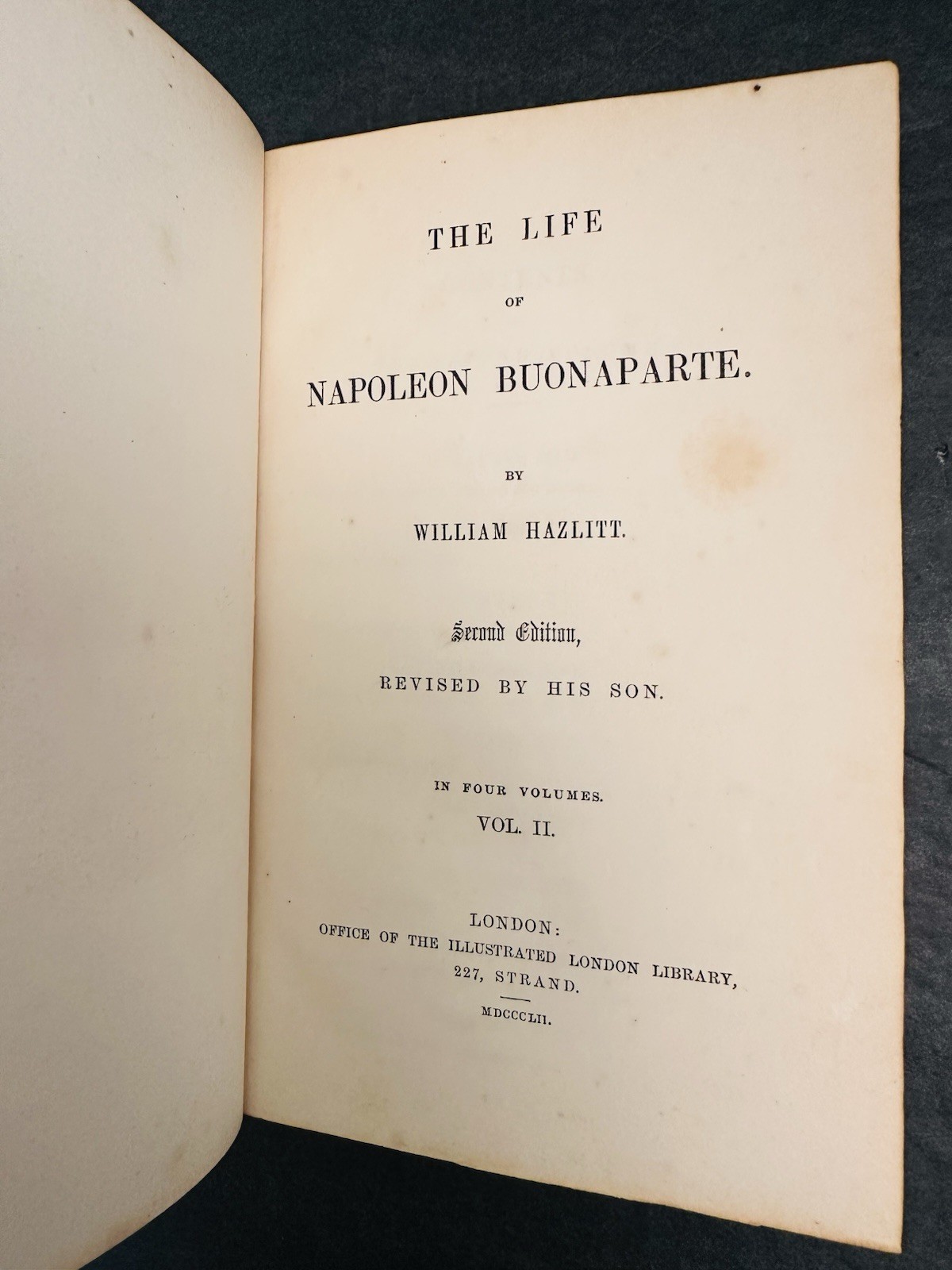 1852 4 Volumes The Life of Napoleon Buonaparte Fine Binding