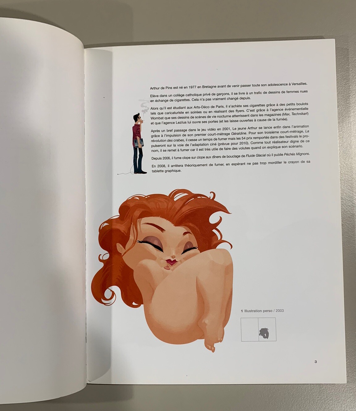 2007 Trade Paperback Arthur de Pins Artbook Fluide Glacial PinUp Glamour Cartoon