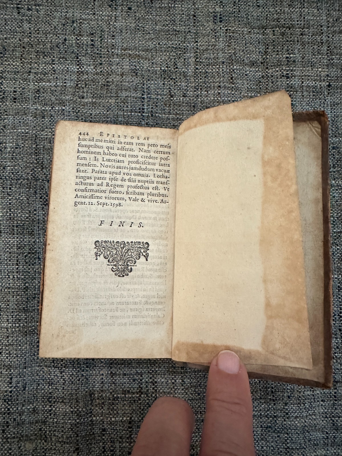 1647 Jacobi Bongarsi Epistolae, Joachim Camerarium Ex Oficina Elzeviriorum