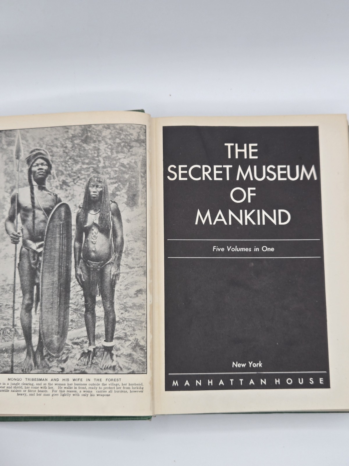 1935 The Secret Museum of Mankind BOOK VINTAGE PHOTOS – 5 Volumes in 1
