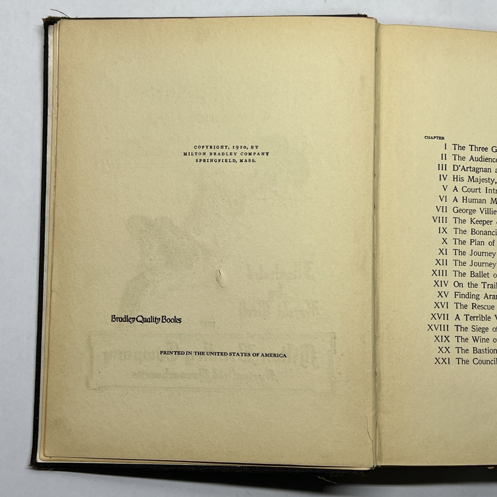 Alexandre DUMAS / The Three Musketeers Adapted for Juvenile Readers 1927