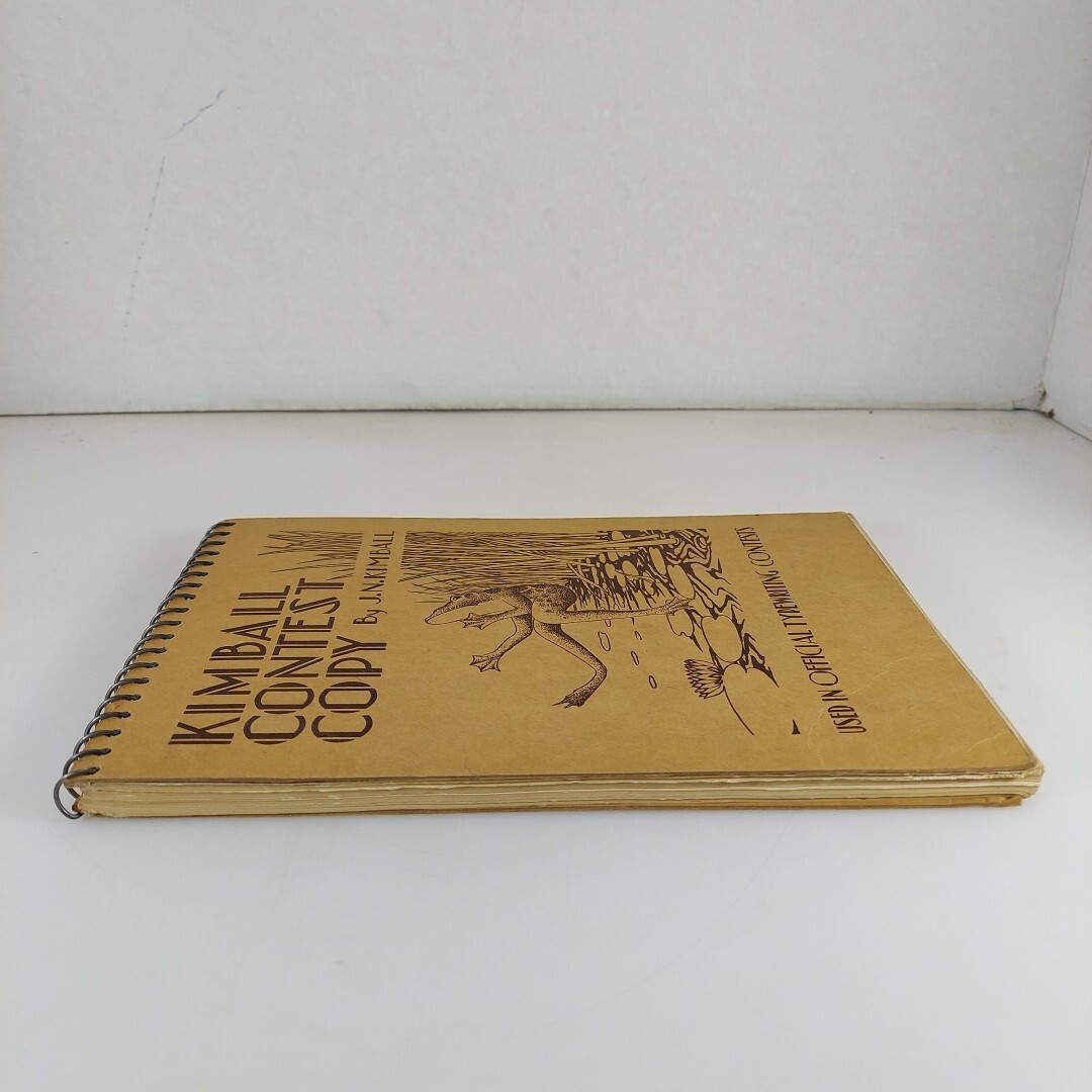 Kimball Contest Copy Spiral Bound J.N. Kimball Typewriting Contest Book 1946 Ed