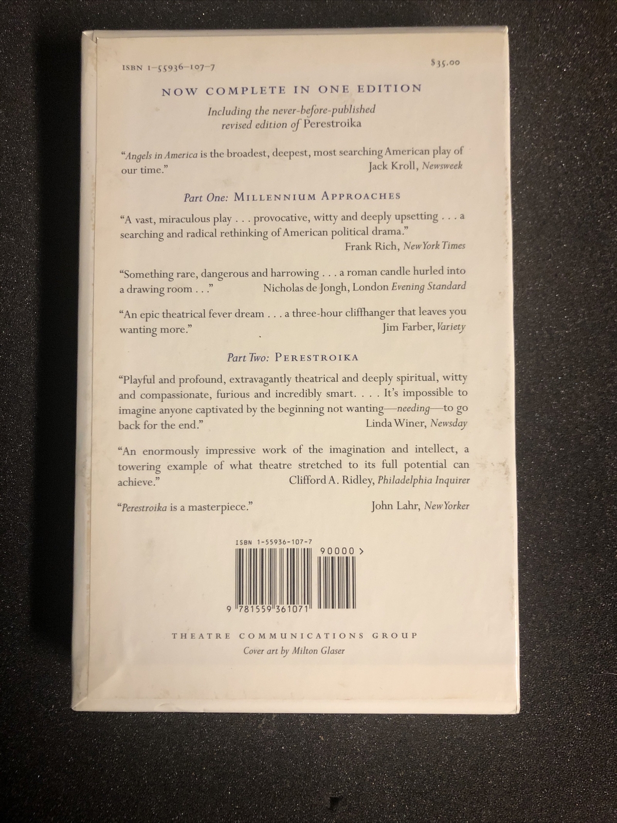 Tony Kushner – Angels in America – SIGNED Slipcase Edition 1995 LGBTQ HBO
