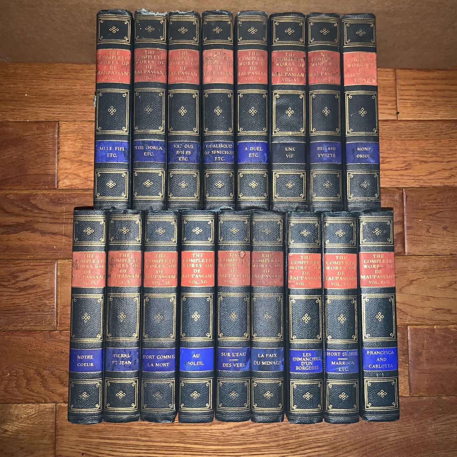The Life Works of Henri Rene Guy De Maupassant 17 Books 1903 Instant Library