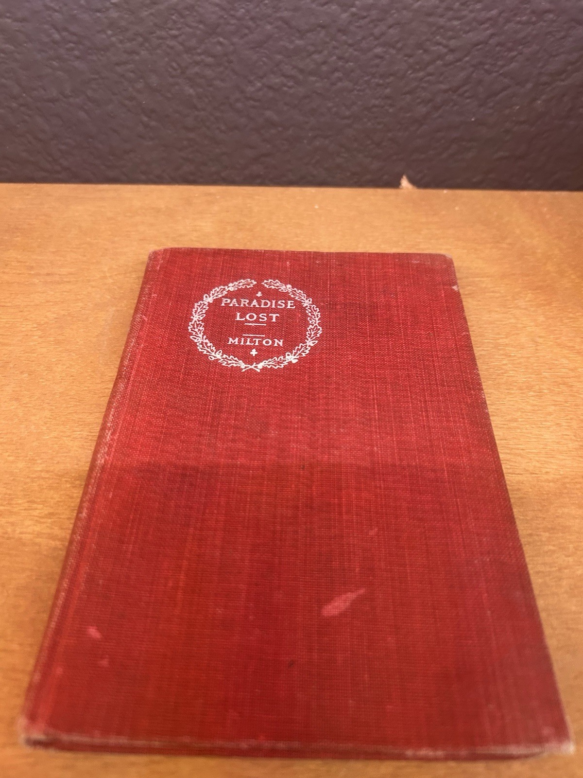 Vintage Paradise Lost John Milton School Textbook c1900s Educational HC
