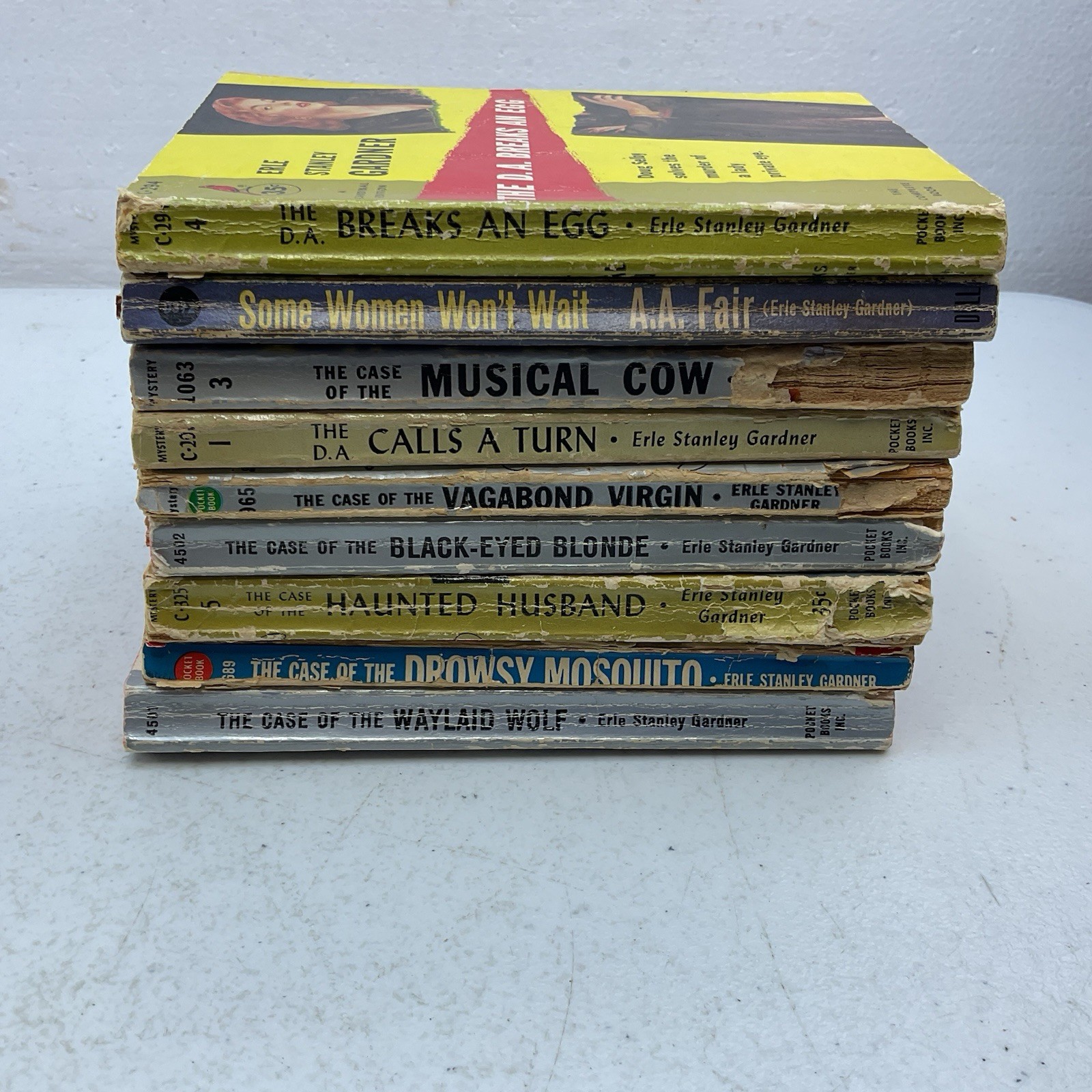 Vintage Erle Stanley Gardner Paperback Lot Of 9 Pocket Books Perry Mason Others