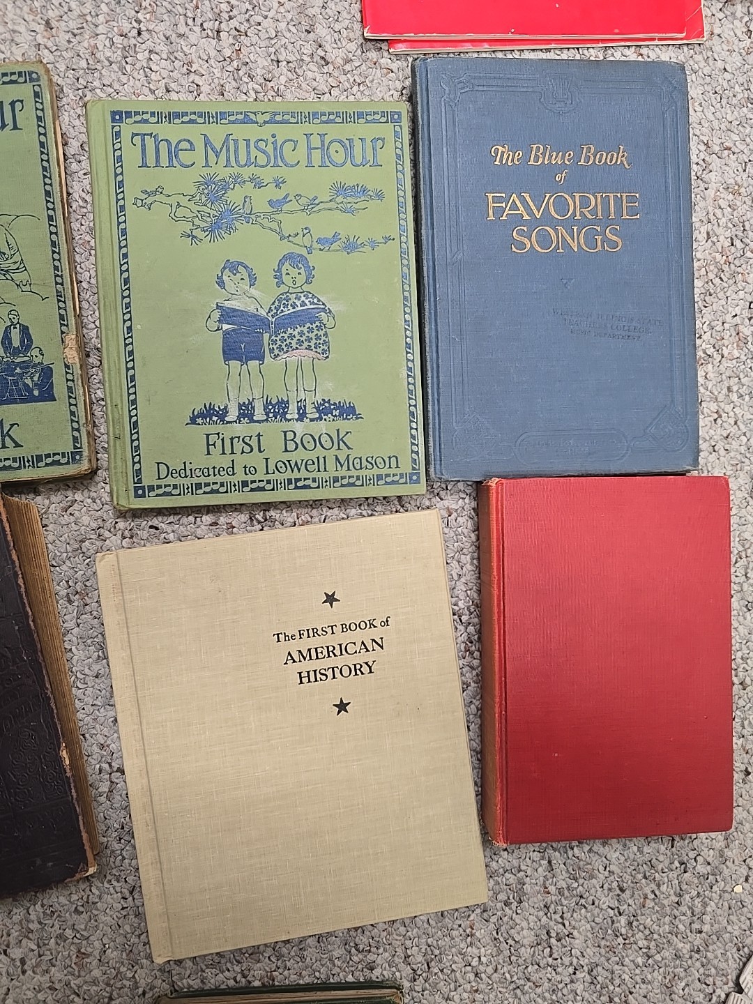 Lot of 7 Vintage Mixed Authors History, Songs Tokology Hardcover Table Top Books