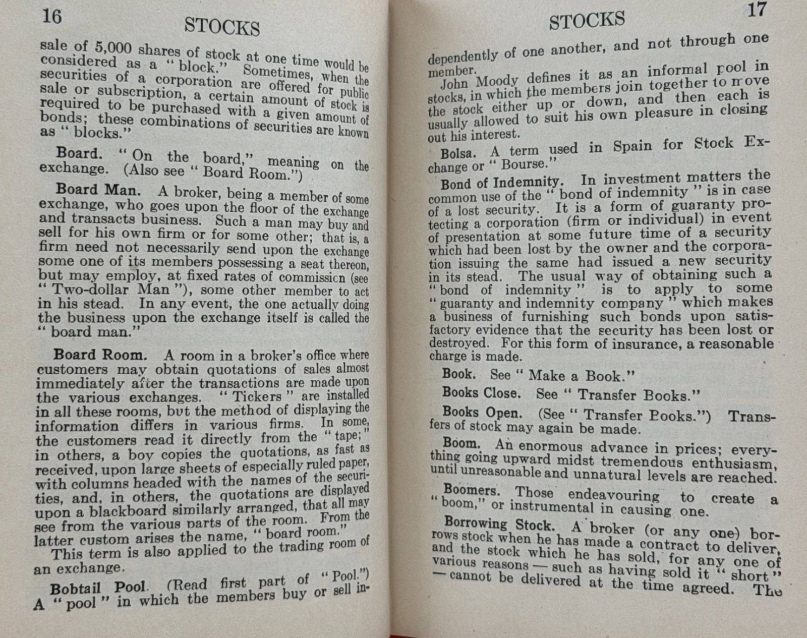 1910 & 1911 Two Miniature Books by Montgomery Rollins Wall Street Stock Market