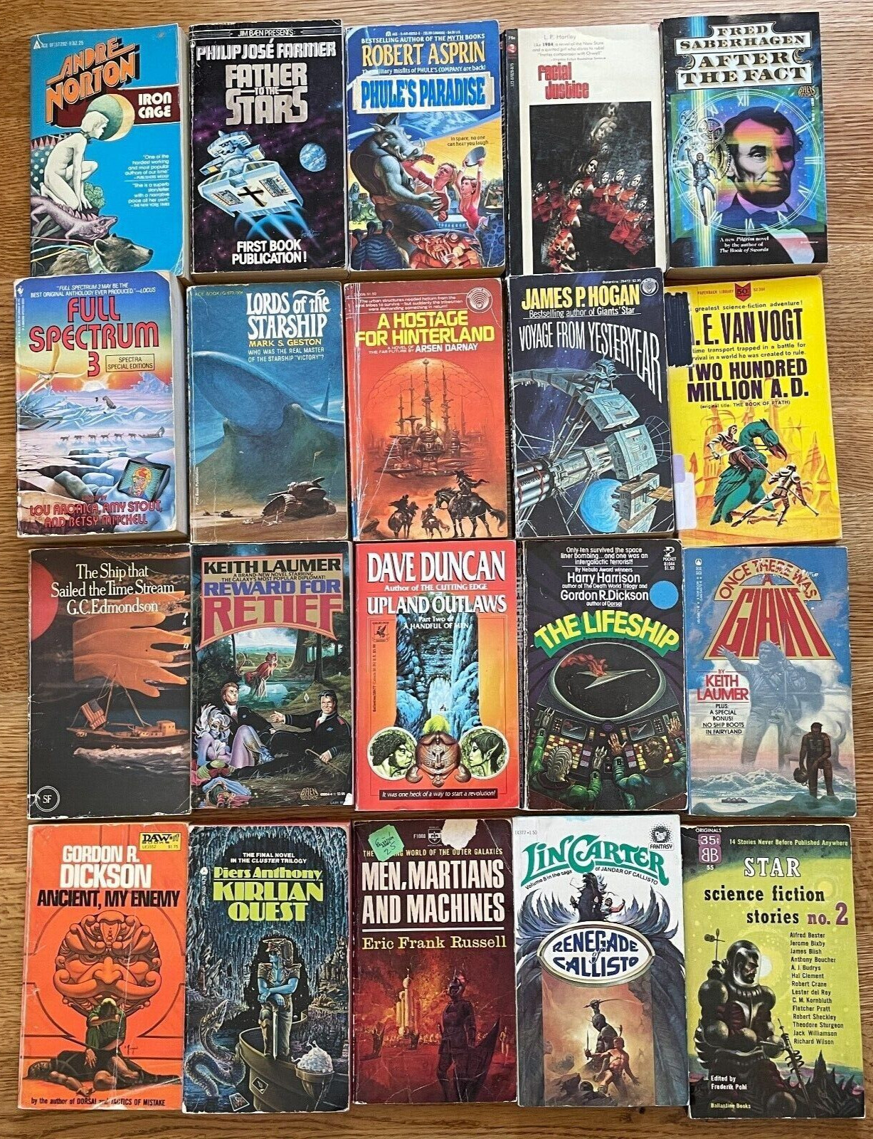 10X All Science Fiction Scifi Random Mix Paperback Books Vintage 1960s+ Lot