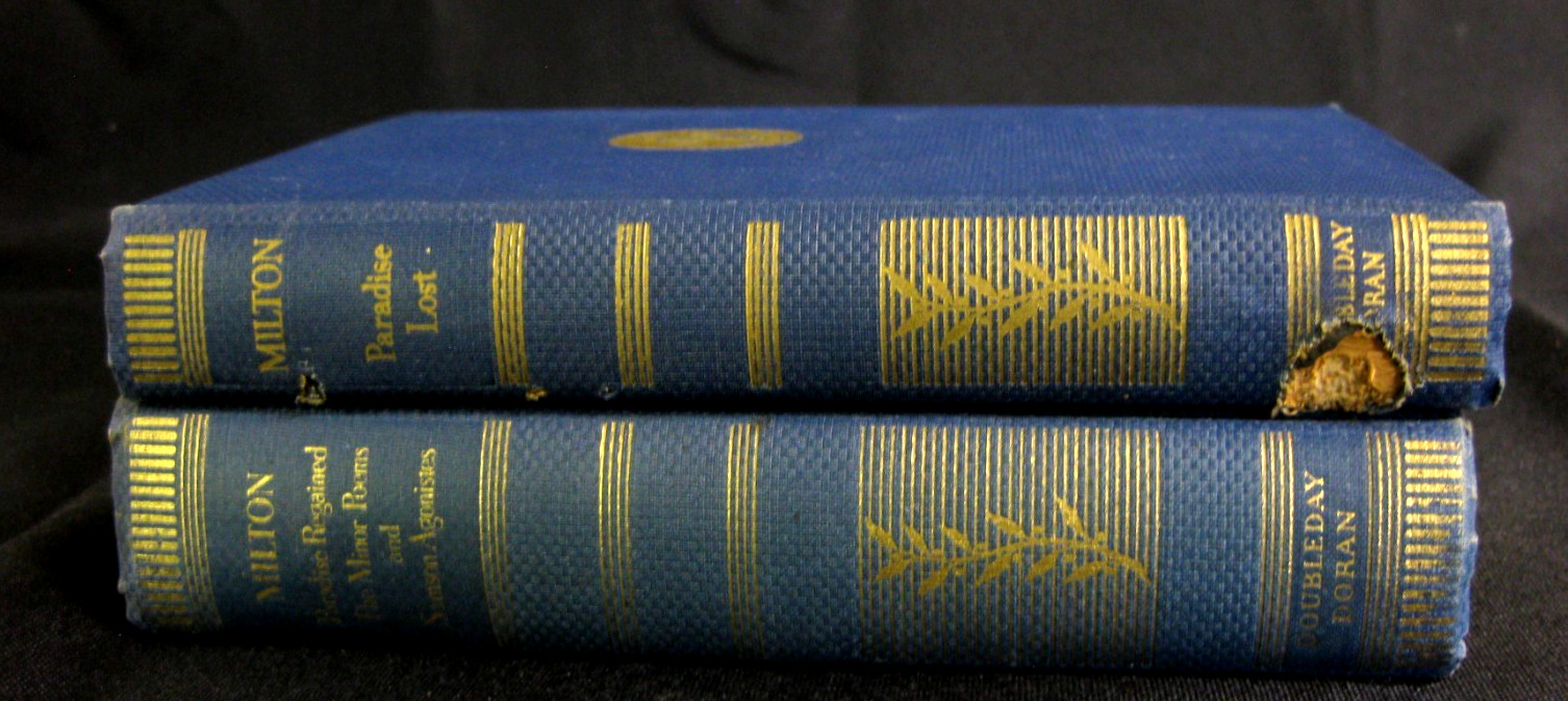 Paradise Lost (1935) & Paradise Regained (1937) John Milton HC 1st ed 2nd print