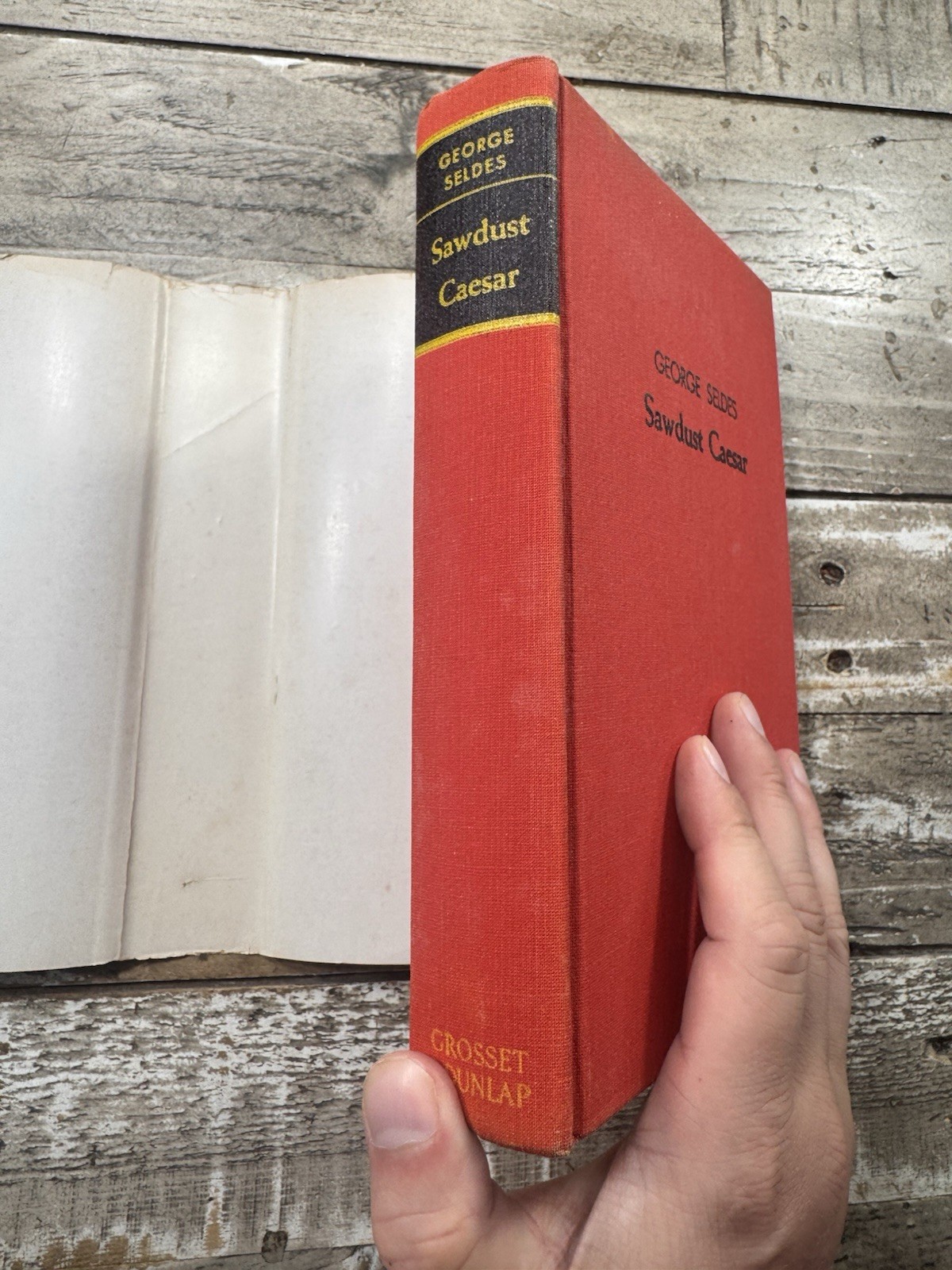 1935 Vintage Political History Book “Sawdust Caesar” Seldes, Dust Jacket