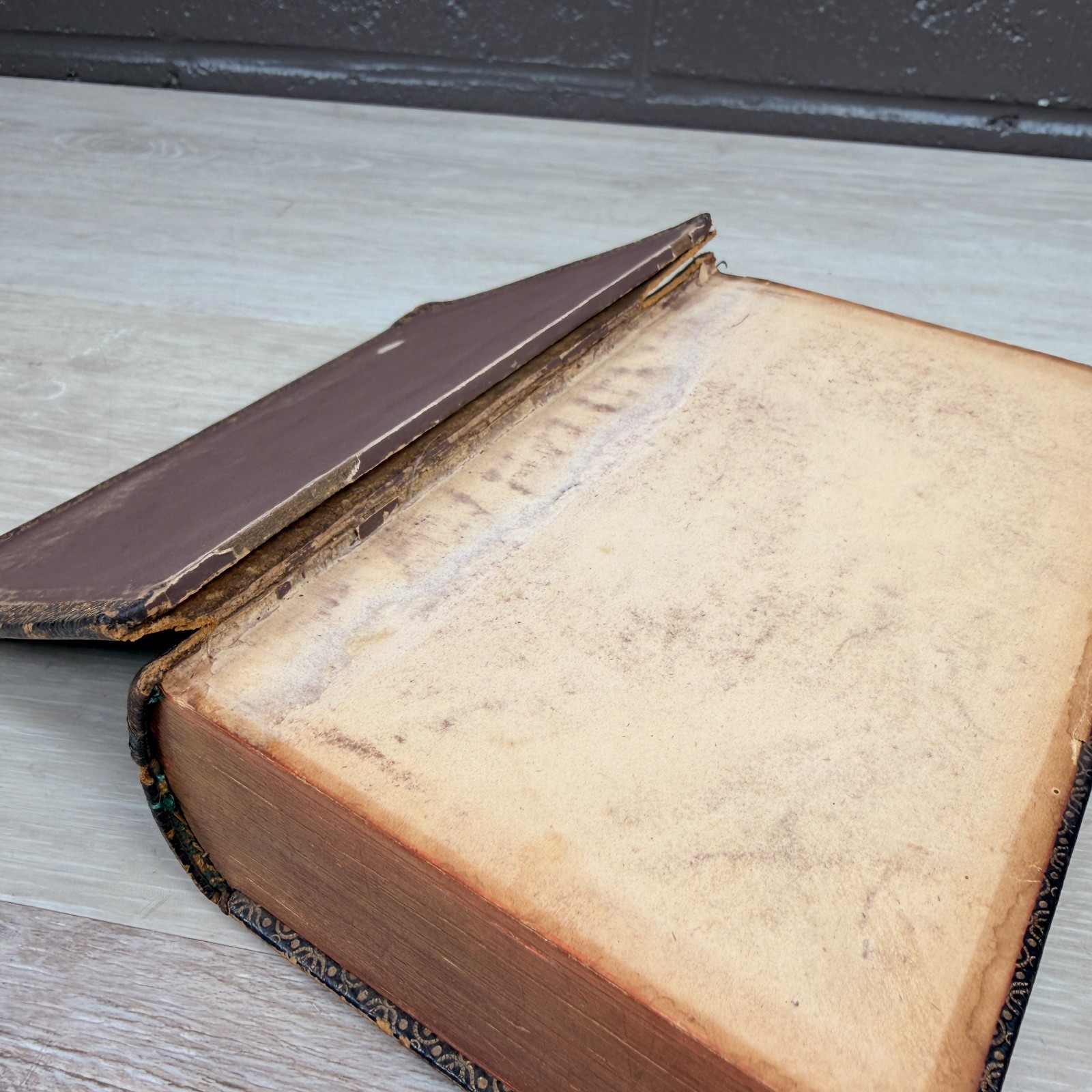 1875-1885 Oxford KJV Holy Bible Nonpareil 16mo Leather – Thomas Nelson & Sons NY