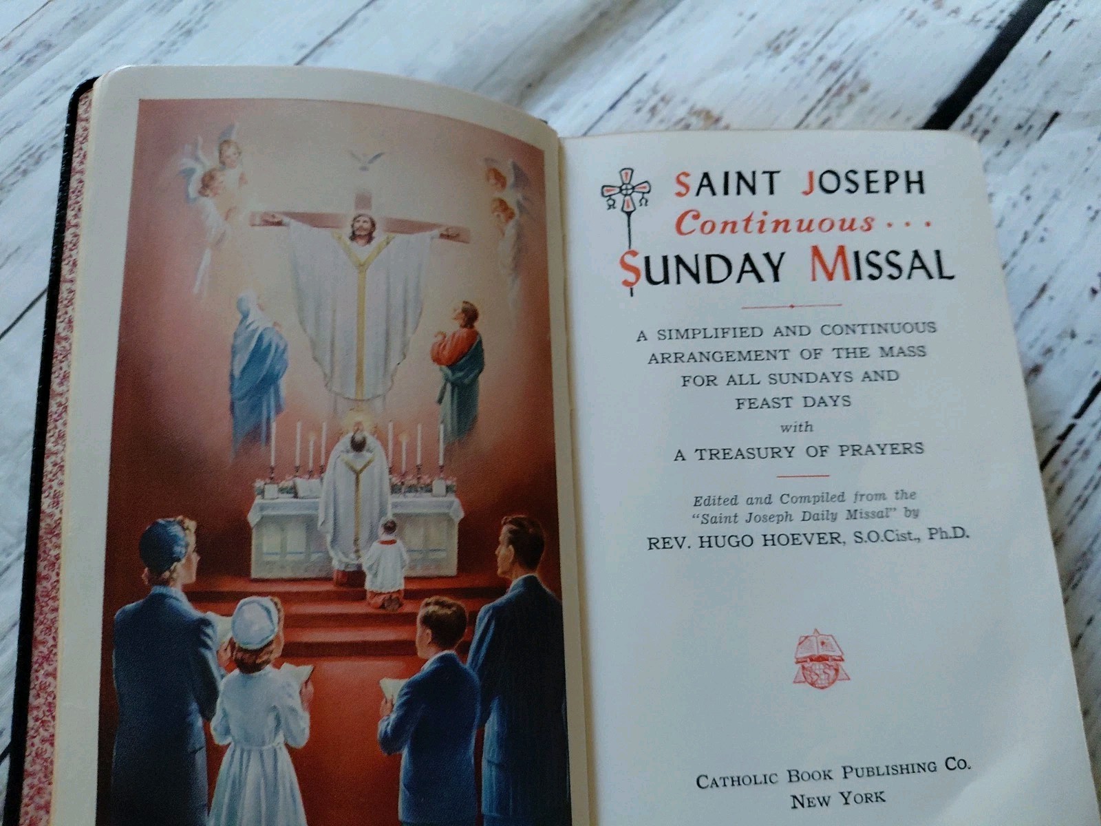 St Joseph Continuous Sunday Missal Confraternity Version 1957 Black Leather