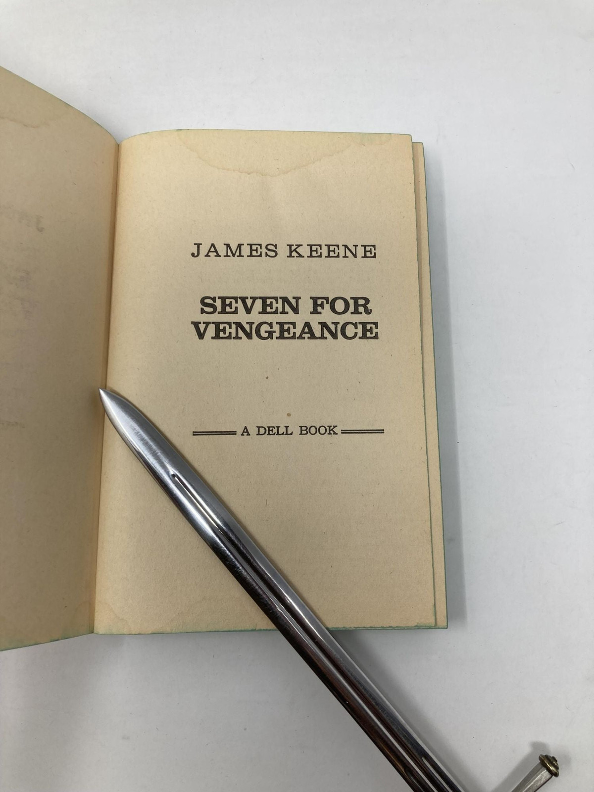 Seven for Vengeance by James Keene First 1st Edition VG PB 1965