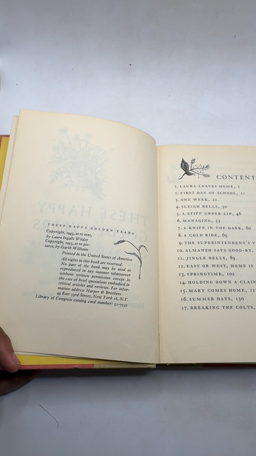 These Happy Golden Years Laura Ingalls Wilder Hardcover First edition printed…