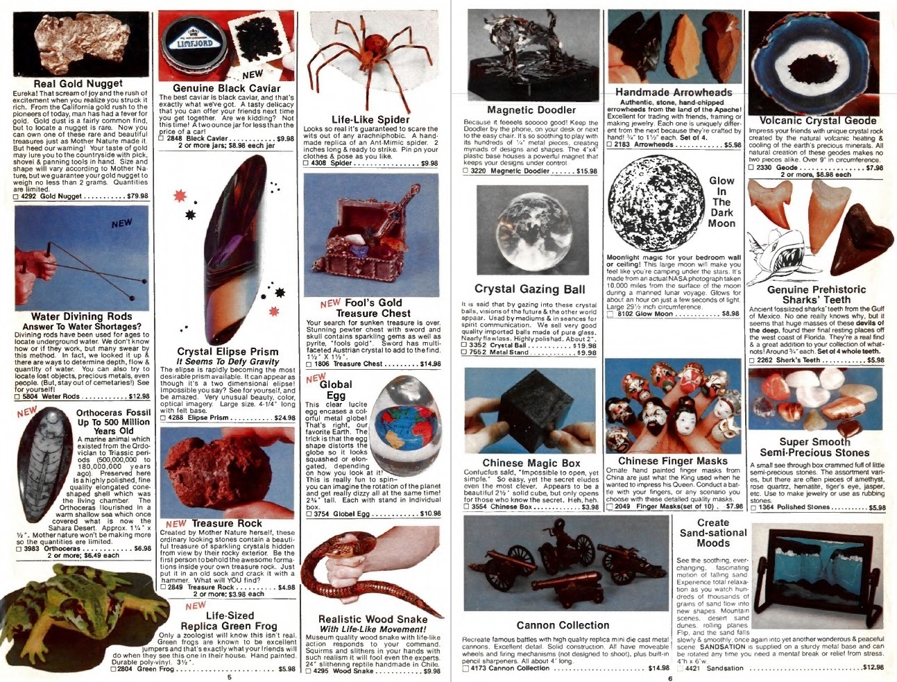 8 old Johnson Smith Co. Curios Gifts Novelty Catalogs (1960s, 70s & 90s) on DVD